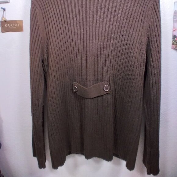 Allison Brittney Chevron Open Front Cardigan sz XL - Picture 7 of 12